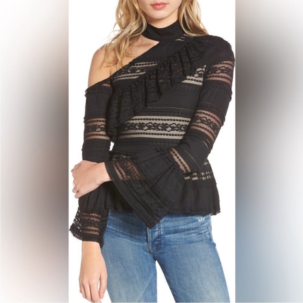 Parker Nicola blouse lace chocked size XS